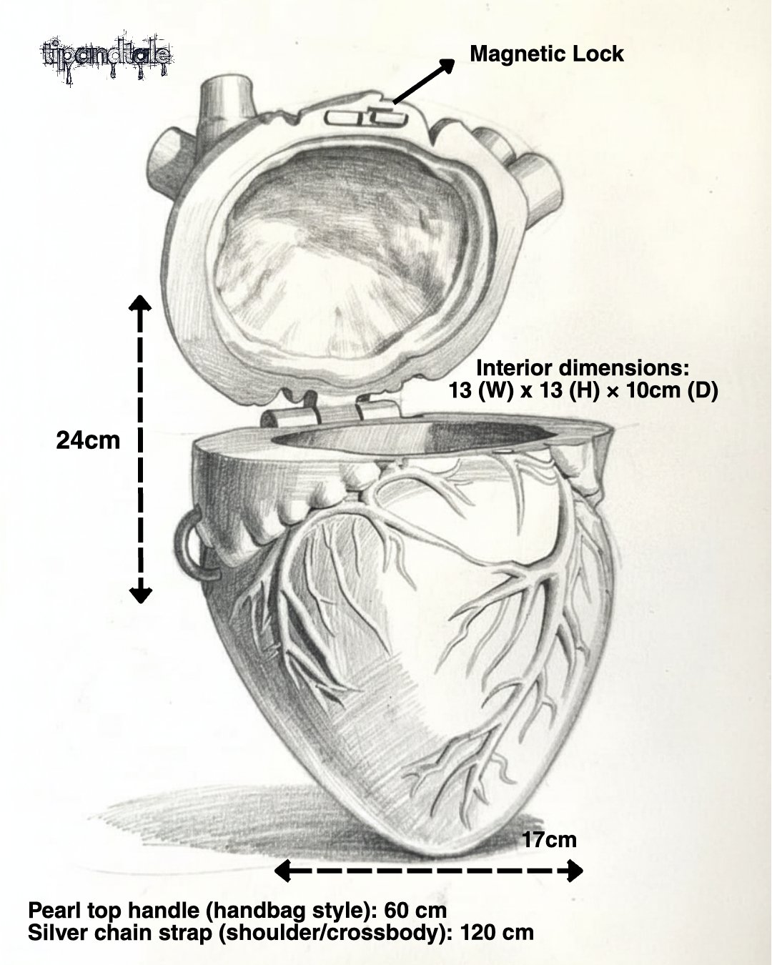 Pulse Bag (Anatomical Heart Bag) - Navy
